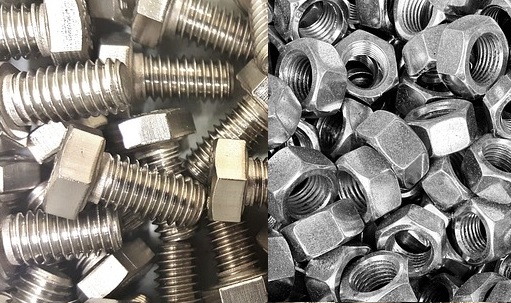 baut dan mur hexagonal