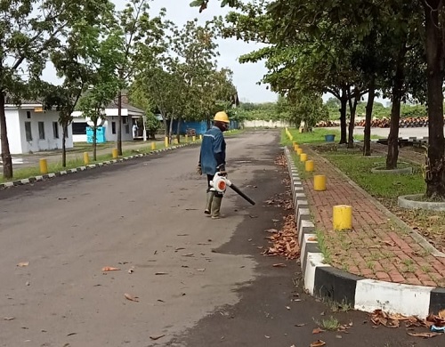 membersihkan dg blower